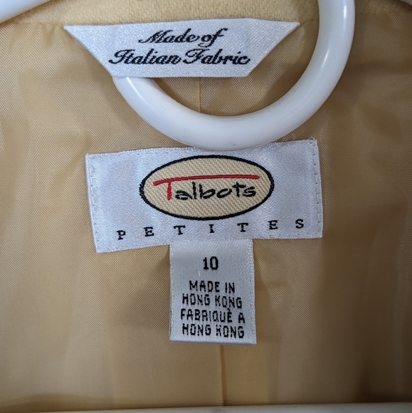 Talbots Petites Italian wool open front blazer - Picture 2 of 8